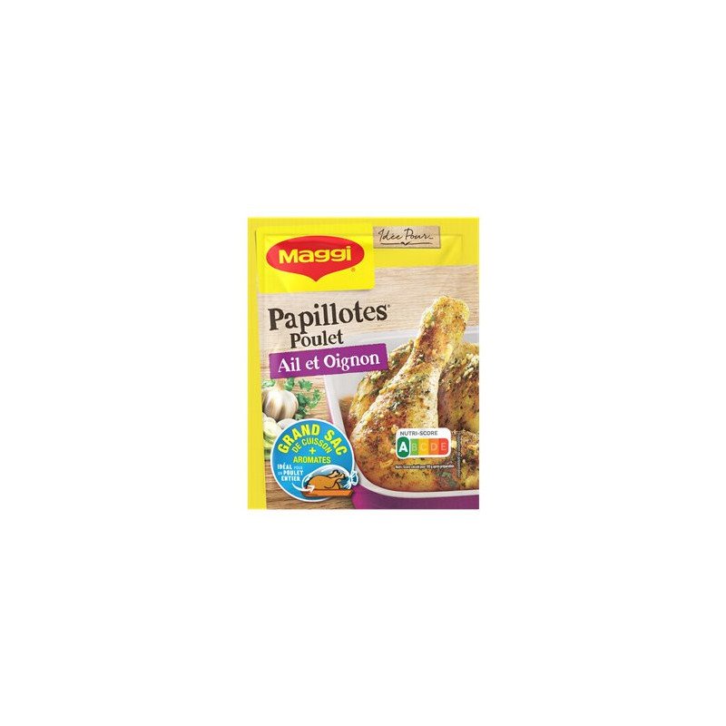 Papillotes Préparation Maggi Poulet ail et oignons - 36g