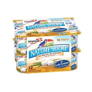 Yaourt Yoplait Nature Sucré - 12x125g