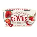 Yaourt brassé Gervais Nestle Fraise - 4x115g