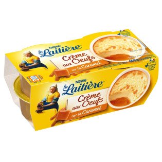 Crème aux oeufs La Laitière Nestle Caramel - 4x100g