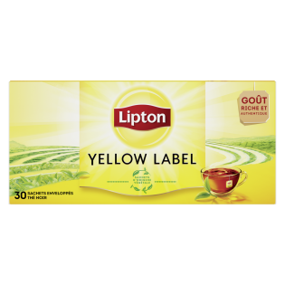 Thé noir Lipton Yellow x30 sachets - 60g