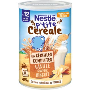 P'tite céréale Nestlé Vanille saveur biscuits - 415g