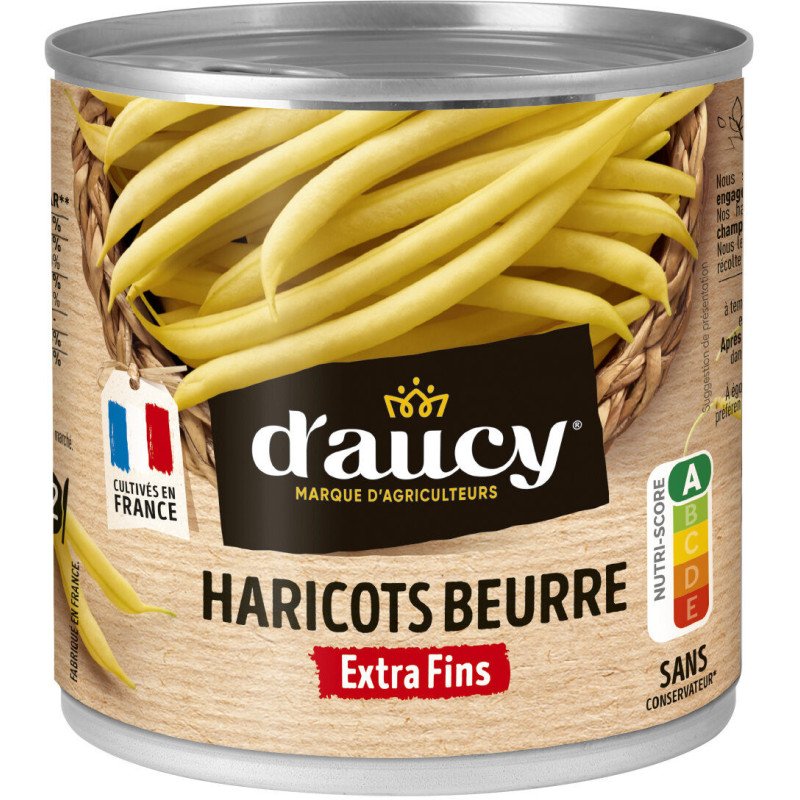 Haricots beurre d'Aucy Extra fins - 220g