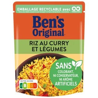 Riz Ben's Original curry et légumes - 220g