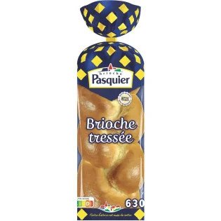 Brioche tressée Pasquier Nature - 630g