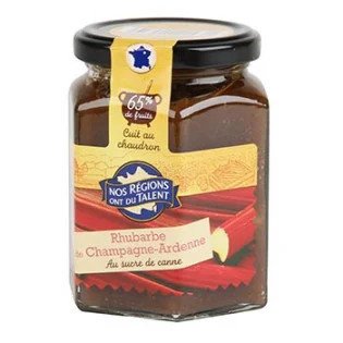 Confiture rhubarbe Nos Régions ont du Talent - 315g