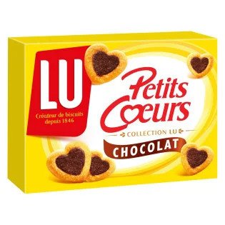 Biscuits Petits Cœurs LU Chocolat - 125g