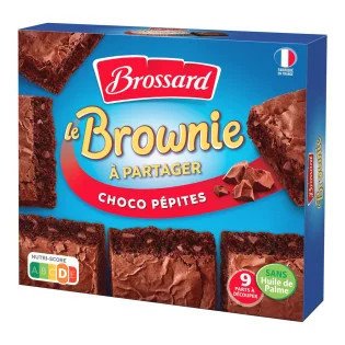 Brownie Brossard Chocolat pépites - 285g