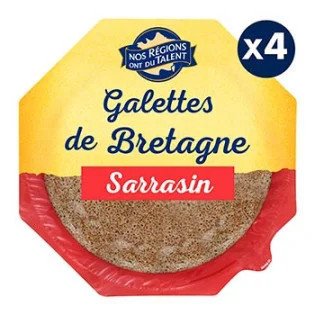 Galettes sarrasin de Bretagne Nos Régions ont du Talent - 230g