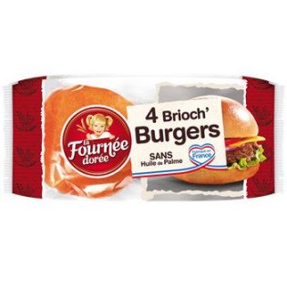 Brioch'burger La fournée Dorée x4 - 250g