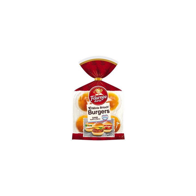 Mini Brioche Burger La fournée Dorée x10 - 200g