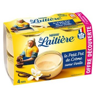 Crème La Laitière Nestle Vanille - 4x100g