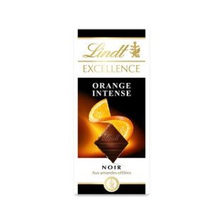 Tablette de chocolat noir Lindt Orange intense - 100g