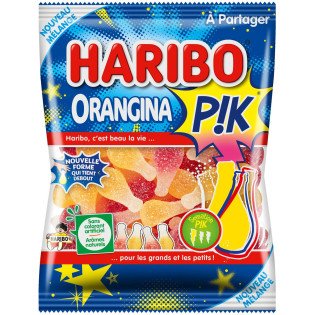 Bonbons acidulés Orangina Pik Haribo Sachet - 250g