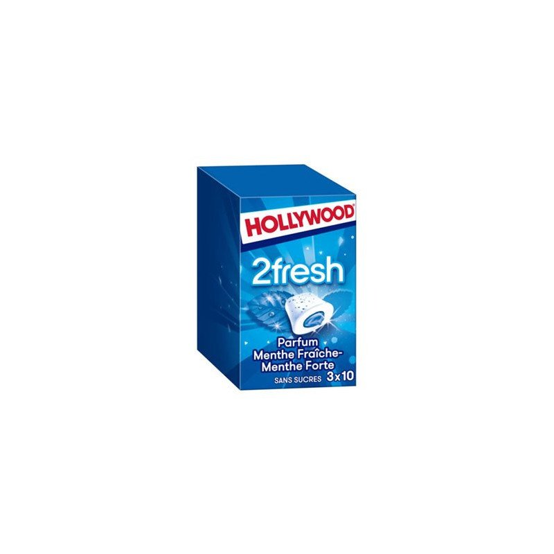 Chewing-gum 2Fresh Hollywood Menthe fraîche - 66g