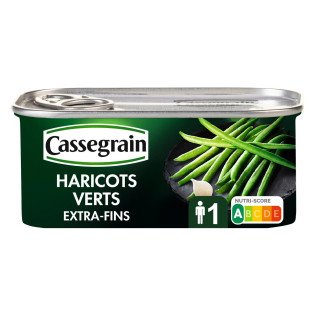 Haricots Verts Cassegrain Extra Fins Ceuillis main - 110g