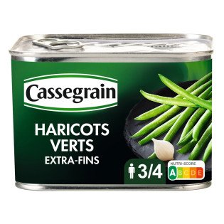 Haricots Verts Cassegrain Extra Fins Cueillis main  - 390g