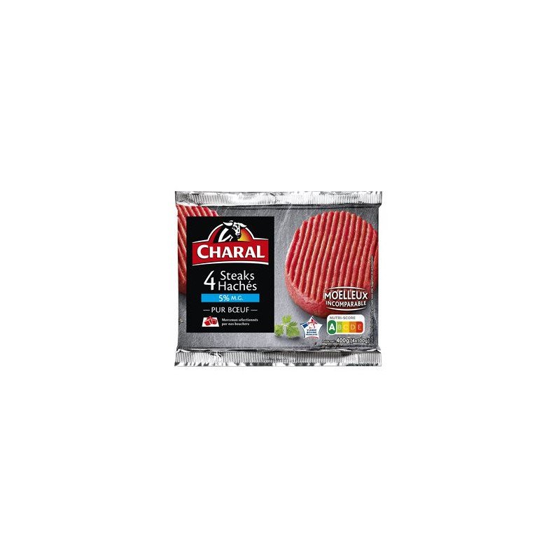 Steak haché Charal 5%mg x4 - 400g