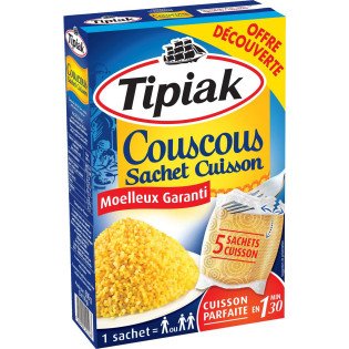 Couscous TIPIAK Prêt en 1 min 30s - 500g