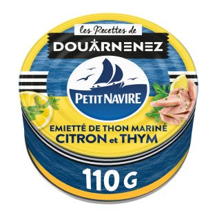 Thon mariné Petit Navire Citron/thym - 110g