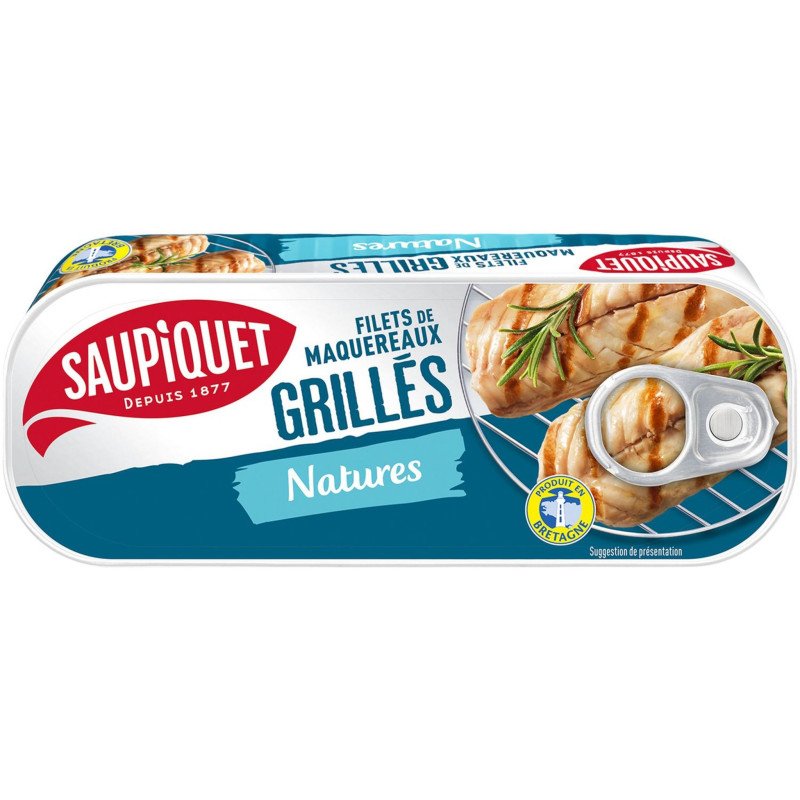 Filets de maquereaux Saupiquet Natures - Grillés - 120g