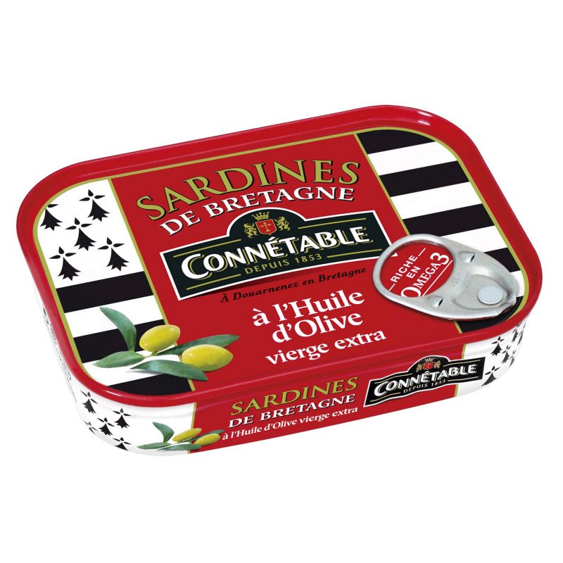 Sardines Connetable huile d'olive- 135g