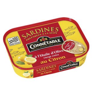 Sardines Connetable Olive/citron - 135g