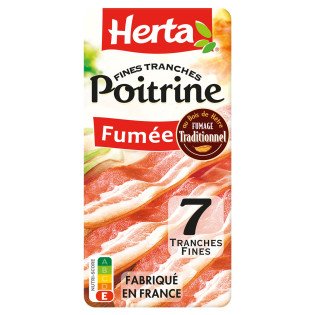 Poitrine fumée Herta Tranchés - 100g